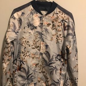 ZARA Man Floral Bomber Jacket